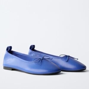 ZARA Royal Blue Flats Size 39